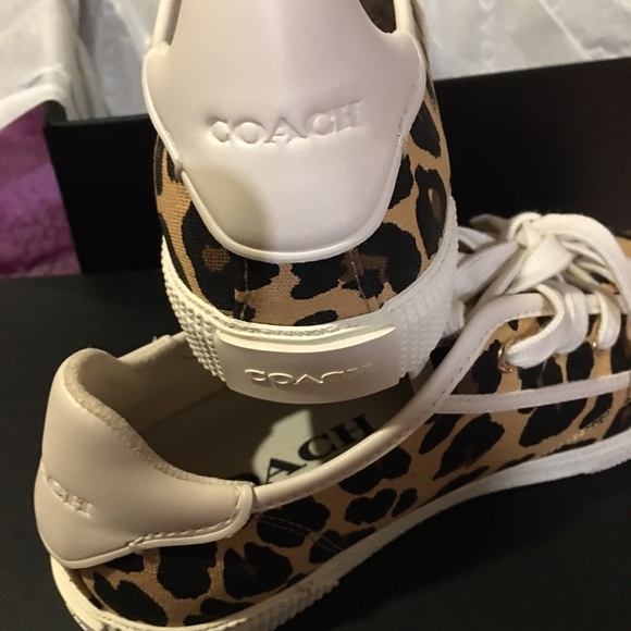 🆕Coach low top leopard print sneaker - Picture 5 of 7